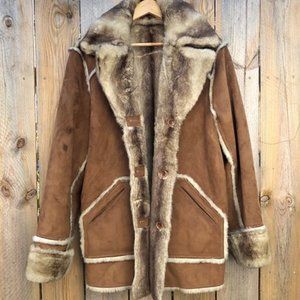 Vintage Dennis Basso  Faux Fur Reversible Coat 1X